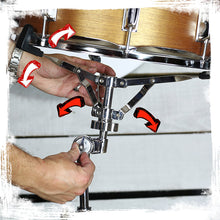 Load image into Gallery viewer, Snare Drum Stand by GRIFFIN - Deluxe Percussion Hardware Base Kit - Double Braced, Light Weight