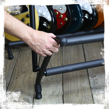 Load image into Gallery viewer, Seven Guitar Rack Stand by GRIFFIN - Floor Storage Holder for Multiple Guitars - Neck Mount Support