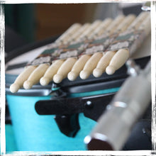 Load image into Gallery viewer, GRIFFIN Attack Zzzap Drum Sticks - 24 Pairs of Select Elite Maple Wood Size 5A Drummers Percussion