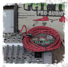 Load image into Gallery viewer, Guitar Cords (4 Pack) Right Angle to Straight-End Instrument Cable Tweed Cloth Jacket by FAT TOAD