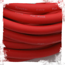 Load image into Gallery viewer, 1/4" to 1/4 Speaker Cable by FAT TOAD - 50ft Professional Pro Audio Red DJ Speaker PA Patch Cord