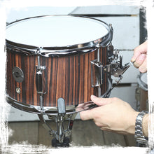 Load image into Gallery viewer, GRIFFIN Firecracker Snare Drum - Acoustic Popcorn 10" x 6" Poplar Mini Wood Shell & Black Hickory