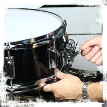 Load image into Gallery viewer, GRIFFIN Snare Drum - Poplar Wood Shell 14" x 5.5" with Black PVC & Coated Head - Acoustic Marching