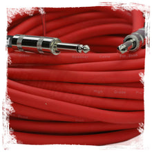 Load image into Gallery viewer, 1/4" to 1/4 Speaker Cable by FAT TOAD - 50ft Professional Pro Audio Red DJ Speaker PA Patch Cord
