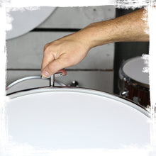 Load image into Gallery viewer, Metal Snare Drum by GRIFFIN - 14" x 5.5" inch Steel Chrome Shell - 8 Tuning Lugs & Snare Throw Off