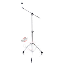 Load image into Gallery viewer, GRIFFIN Cymbal Boom Stand - Double Braced Drum Percussion Gear Hardware Set - Adjustable Height