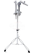 Load image into Gallery viewer, Double Tom Drum Stand with Cymbal Arm by GRIFFIN - Drummers Percussion Set Hardware Kit