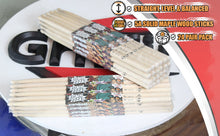 Load image into Gallery viewer, GRIFFIN Attack Zzzap Drum Sticks - 24 Pairs of Select Elite Maple Wood Size 5A Drummers Percussion