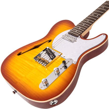Load image into Gallery viewer, Vintage V72 ReIssued Custom Spec TL Electric Guitar - Flame Tobacco Burst V72FTB