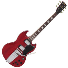 Load image into Gallery viewer, Vintage VS6V ReIssued Vibrola Tailpiece Cherry Red Electric Guitar VS6VCR