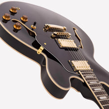 Load image into Gallery viewer, Vintage VSA500 ReIssued Semi Hollowbody Electric Guitar Gloss Black VSA500GBK