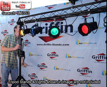 Load image into Gallery viewer, DJ Triangle Truss Extension Lighting System by GRIFFIN Trussing Stage C Clamps