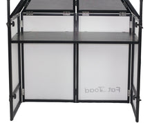 Load image into Gallery viewer, DJ Booth Tabletop With 8FT Lighting Truss Stand Package by FAT TOAD - Foldable Panel Portable Stage