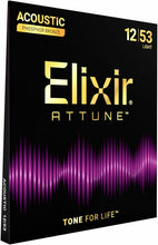 Load image into Gallery viewer, Elixir Attune 21052 Strings Phosphor Bronze Acoustic Guitar Strings, Light (.012-.053)