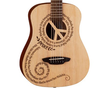 Load image into Gallery viewer, Luna Safari SAF PCE Peace Travel Guitar