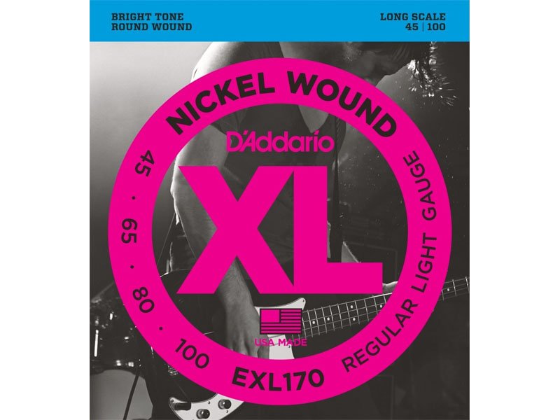 D'Addario EXL170 45-100 Long Scale Bass Guitar Strings