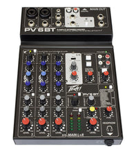 Load image into Gallery viewer, Peavey PV 6 BT 120US 6-channel Mixer with Effects and Bluetooth
