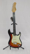 Load image into Gallery viewer, Tagima T-635 Classic Series Strat Style Electric Guitar Sunburst w/mint green pickguard
