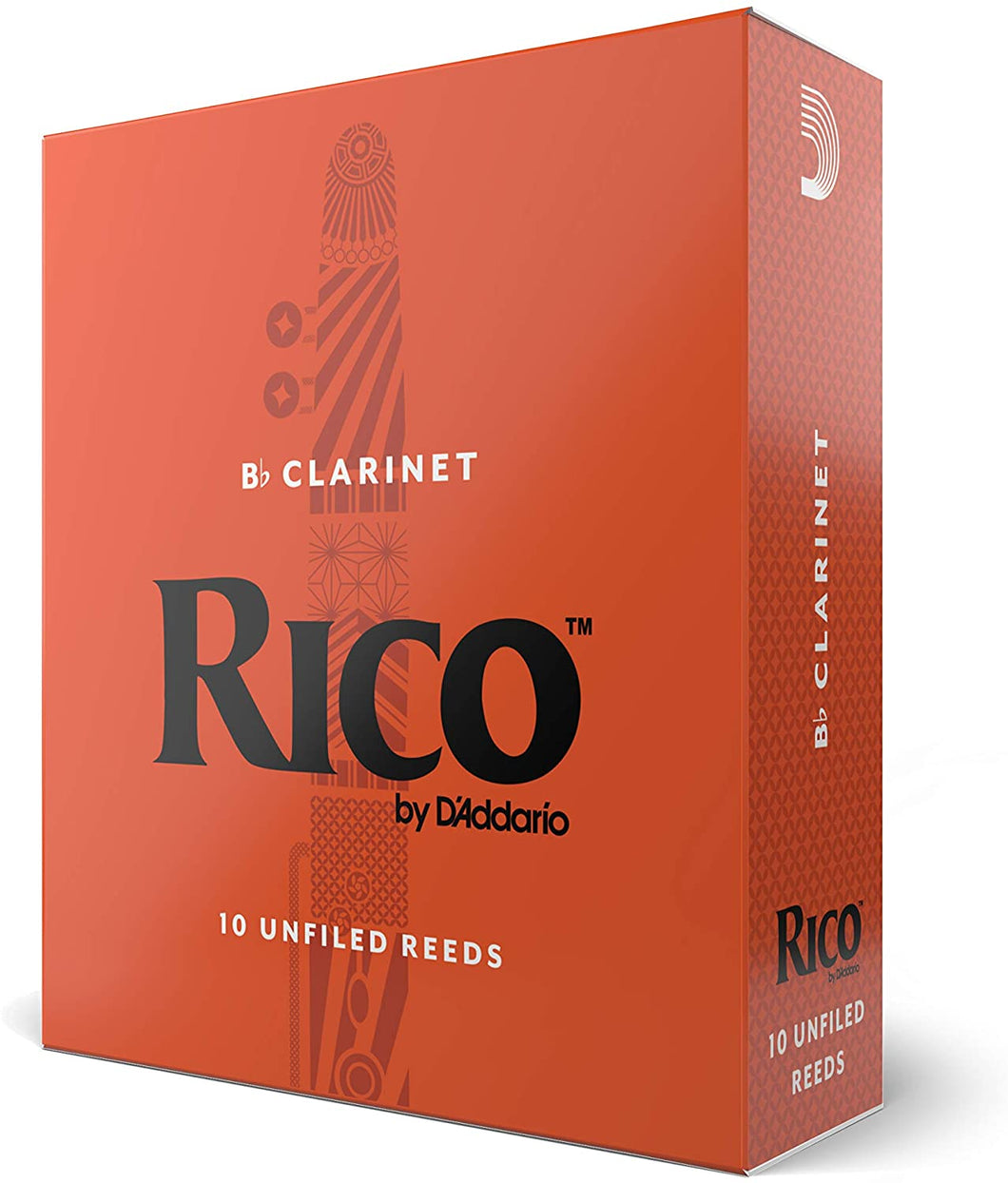 Rico Bb Clarinet Reeds, Strength 3.0 RCA1030, 10-pack