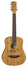 Load image into Gallery viewer, Luna Safari SAF Bamboo Acoustic Guitar with gigbag