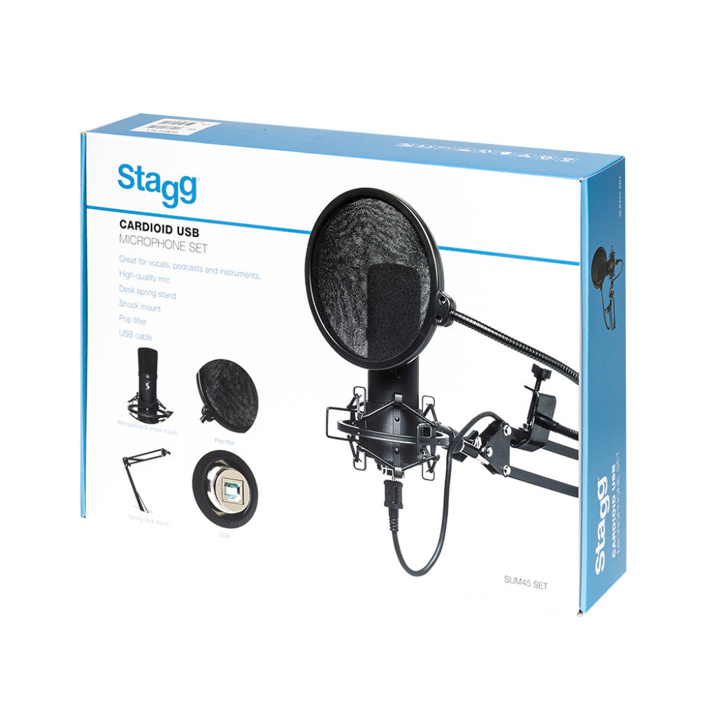 STAGG SUM 45 SET Cardioid USB Microphone Set