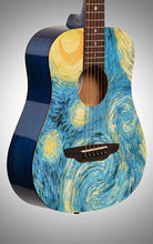 Load image into Gallery viewer, Luna Safari Starry Night Acoustic Guitar with gigbag - SAF STR