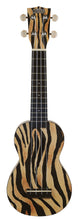 Load image into Gallery viewer, Mahalo MA1ZE Art II Series Soprano Ukulele. Zebra Motiff