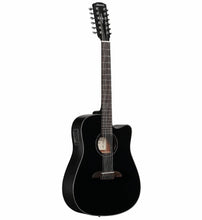 Load image into Gallery viewer, Alvarez AD60-12CE - Artist 12-String Dreadnought Acoustic Electric Guitar - Black