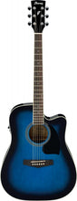 Load image into Gallery viewer, Ibanez PF15ECETBS Transparent Blue Sunburst Acoustic Electric Guitar