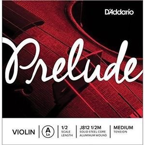 D'Addario Prelude Violin A 1/2 Scale Length J812 1/2M Medium Tension