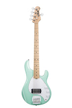 Load image into Gallery viewer, Sterling by Music Man StingRay RAY5-MG-M1 Bass Guitar in Mint Green, 5-String
