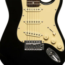 Load image into Gallery viewer, Stagg SES-30 Strat Style 3/4 Size Electric Guitar - Black
