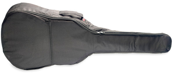 Stagg STB-5 W Economy Gig Bag for Folk/Western/Dreadnought Guitar with 5-Millimetre Foam Padding & Two Shoulder Straps - Black