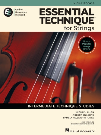 Essential Technique for Strings - Viola Book 3 NEW