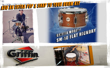 Load image into Gallery viewer, Popcorn Snare Drum by GRIFFIN - Soprano Firecracker 10&quot; x 6&quot; Poplar Wood Shell with Hickory PVC
