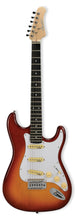 Load image into Gallery viewer, Amati #10STHG Strat Style Electric Guitar Cherry Burst with Gig Bag and accessories
