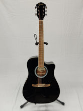Load image into Gallery viewer, Fender FA-125CE DREADNOUGHT,  BLACK WN Acoustic Electric Guitar - USED
