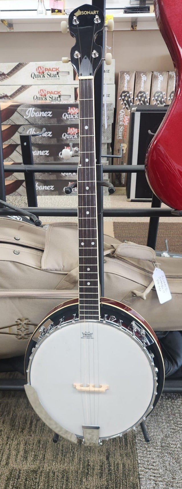 Sonart 5 String Banjo with Resonator Back and Gigbag - Used