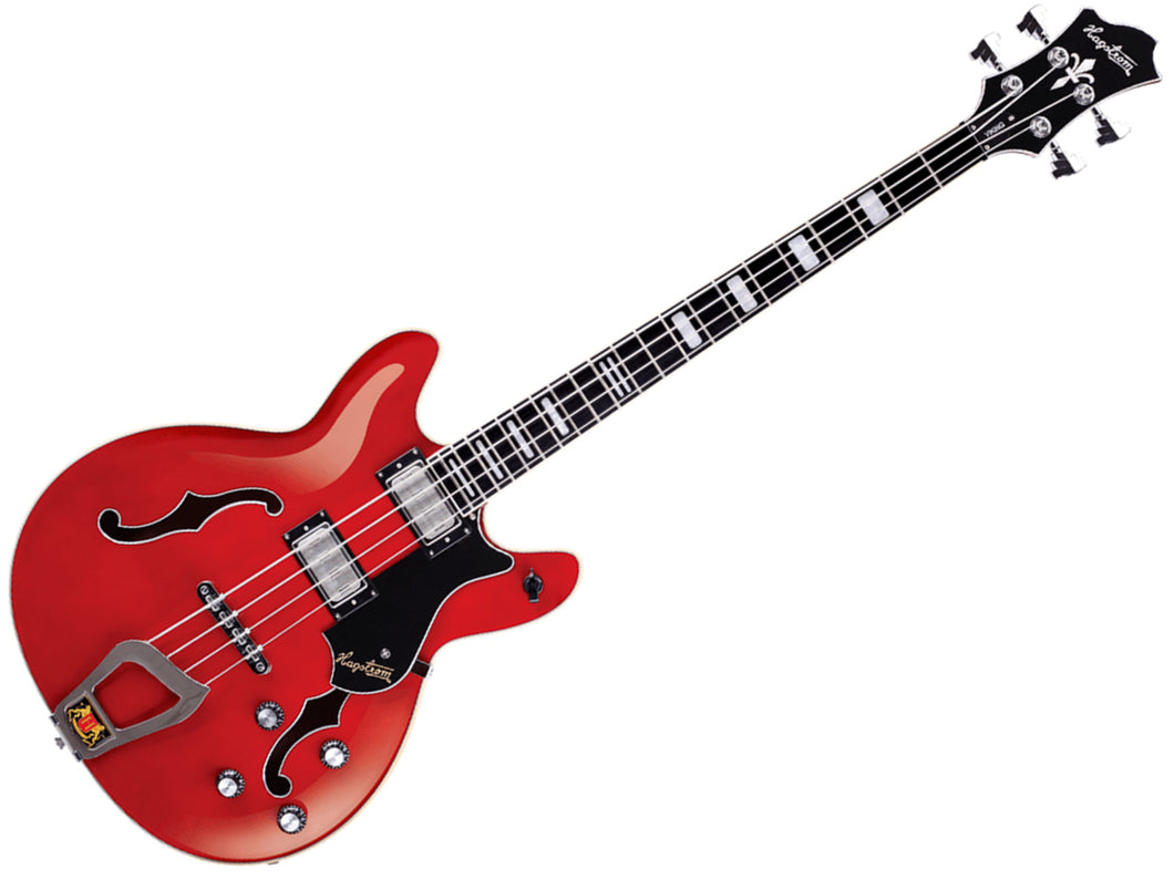 Hagstrom FW-Viking Bass Cherry Red Short Scale