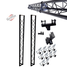 Load image into Gallery viewer, DJ Triangle Truss Extension Lighting System by GRIFFIN Trussing Stage C Clamps
