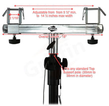 Load image into Gallery viewer, Light Trussing Stands by GRIFFIN - T Adapter DJ Booth Kit &amp; Truss System for Lighting Cans &amp; Speaker
