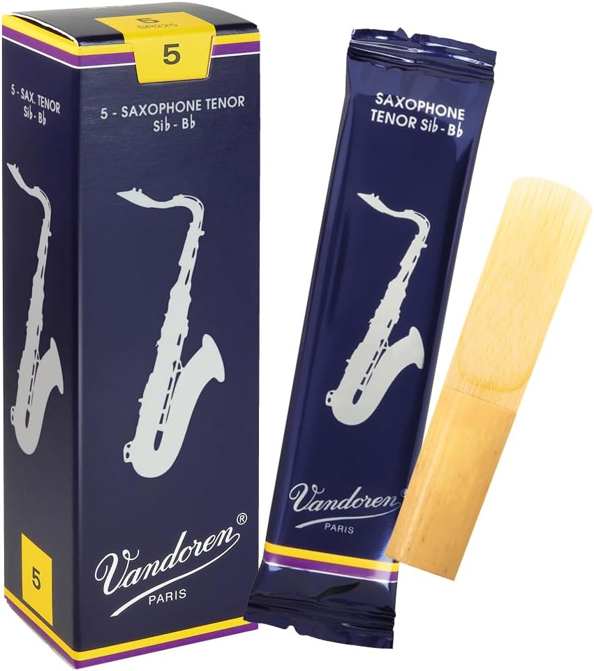 Vandoren SR225 Tenor Sax Traditional Reeds Strength 5; Box of 5