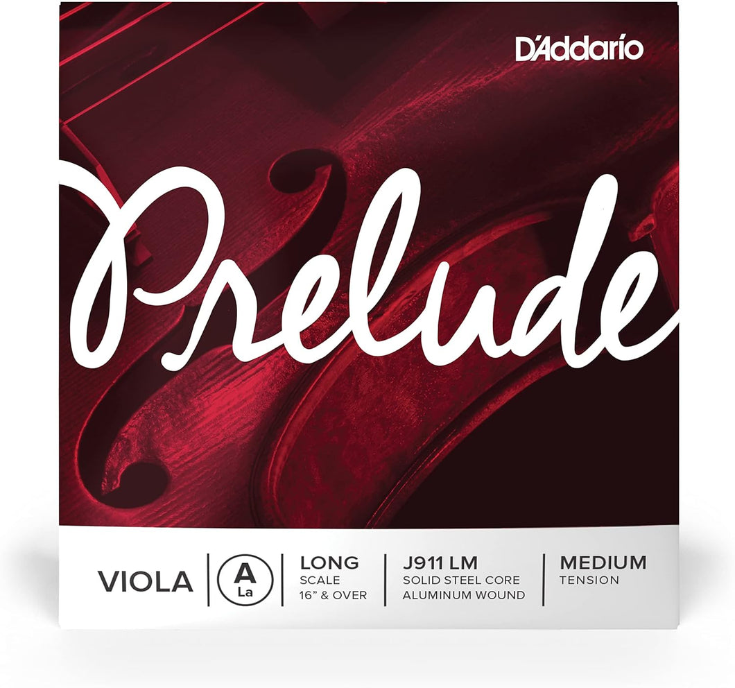 D'Addario Prelude Viola A Long Scale Length J911 LM Medium Tension