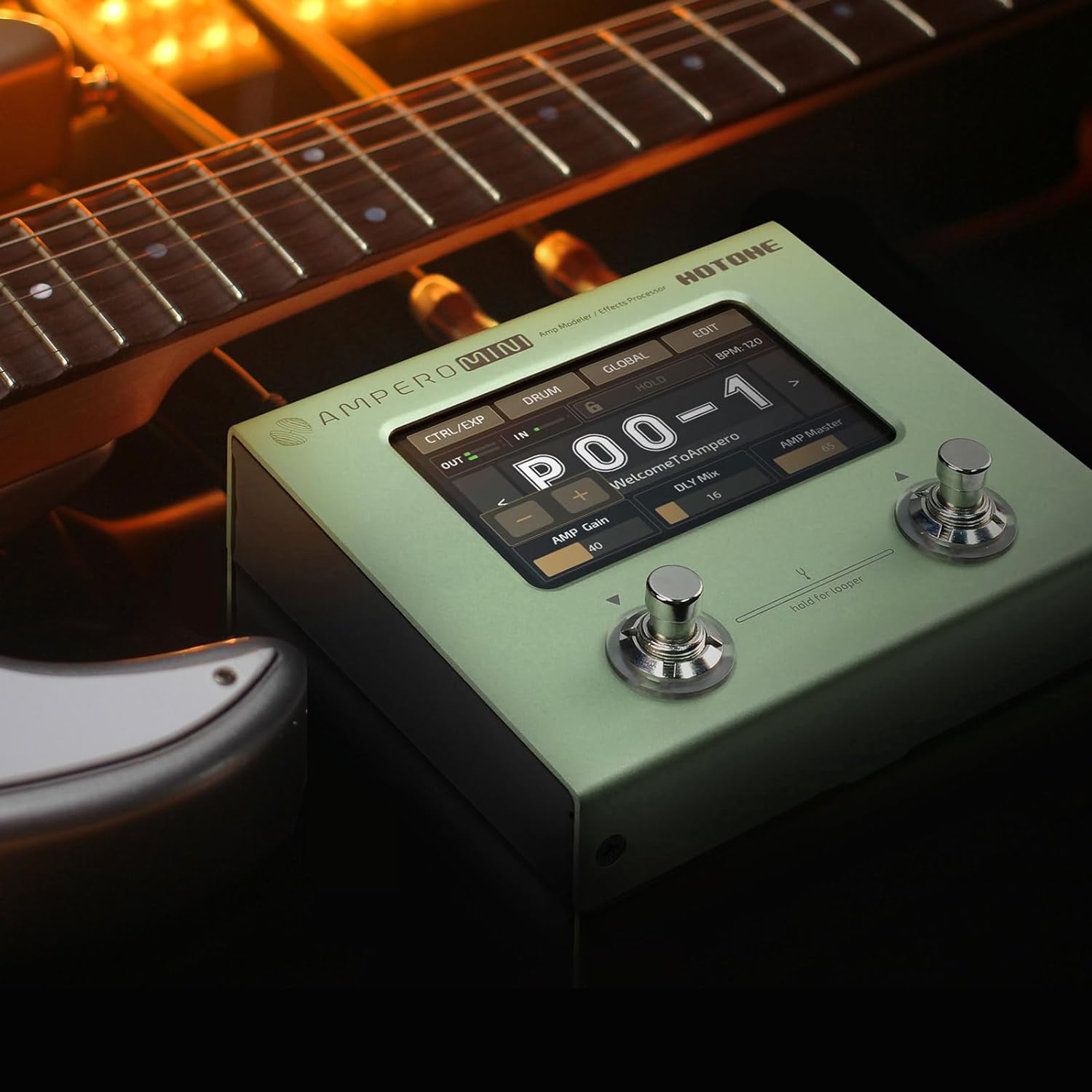 bass amp modeling pedal HOTONE Multi Effects Processor Pedal Guitar Bass Amp Modeling IR Cabin – Missouri Music Center LLC