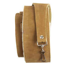 Load image into Gallery viewer, Perri&#39;s Leather 2.5&quot; Brown Suede Banjo Strap P25SHBJ-6696
