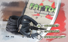 Load image into Gallery viewer, Guitar Cords (6 Pack) Instrument Cable by FAT TOAD - 20FT Wires 1/4 Inch Gold Straight-End
