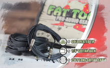 Load image into Gallery viewer, Guitar Cables (4 Pack) Instrument Cord by FAT TOAD - 24 AWG Patch Conductor for Electric or Acoustic
