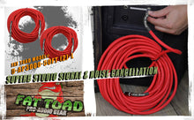 Load image into Gallery viewer, 1/4&quot; to 1/4 Male Jack Speaker Cables (2 Pack) by FAT TOAD - 50ft Professional Pro Audio Red DJ
