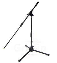 Load image into Gallery viewer, Short Microphone Stand with Boom Arm by GRIFFIN - Low Profile Tripod Mic Stand Mount for Kick Bass
