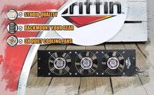 Load image into Gallery viewer, GRIFFIN Rackmount Cooling Fan - 3U Ultra-Quiet Triple Exhaust Fans, Keep Studio Audio Equipment Gear
